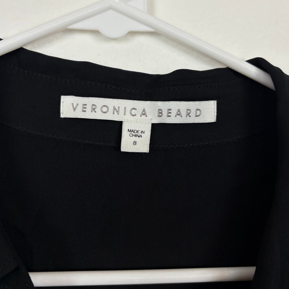 Veronica Beard Silk Button Front Split Back Long … - image 4